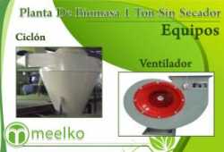 Meelko Planta de biomasa 1 ton Sin Secador