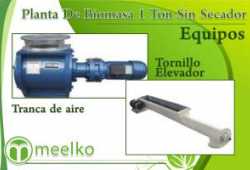 Meelko Planta de biomasa 1 ton Sin Secador