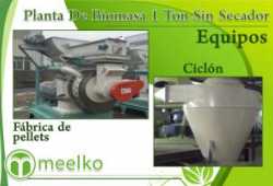 Meelko Planta de biomasa 1 ton Sin Secador