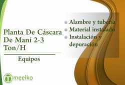 meelko Planta De Cáscara De Maní 2-3 Ton/H
