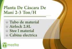 meelko Planta De Cáscara De Maní 2-3 Ton/H