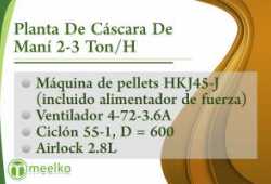 meelko Planta De Cáscara De Maní 2-3 Ton/H