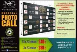 Photocall y banderolas publicidad